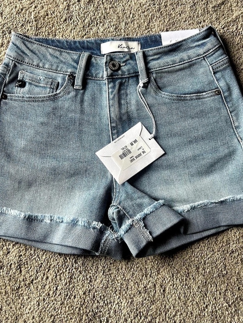 Kancan High Rise Short Denim Jean Shorts Size Medium NWT
